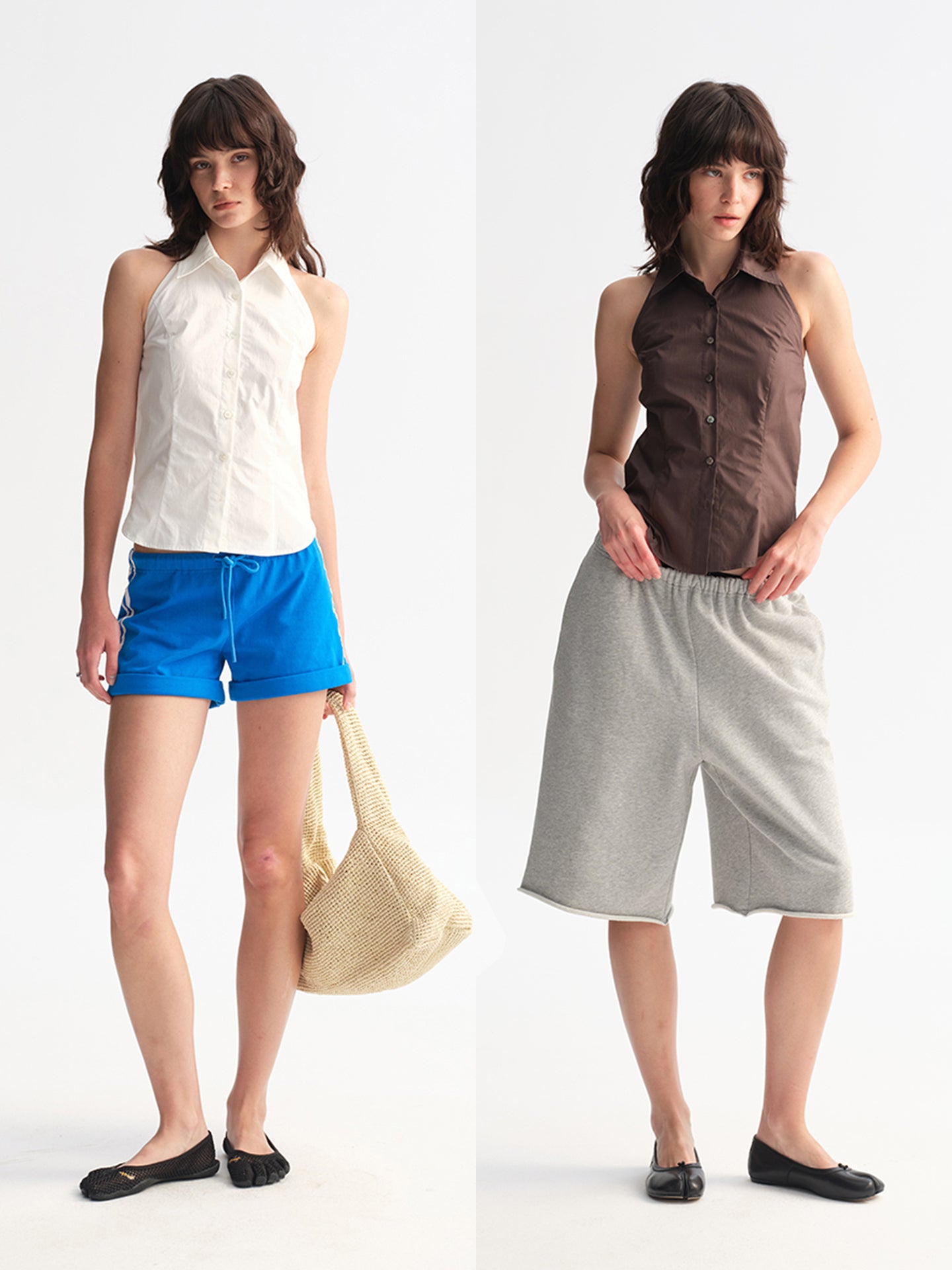 Hughum Cottony Halter Shirt Vest