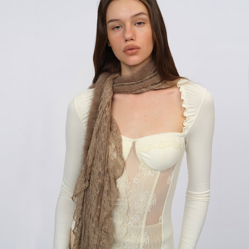 Dotyears Knitted Plush Scarf