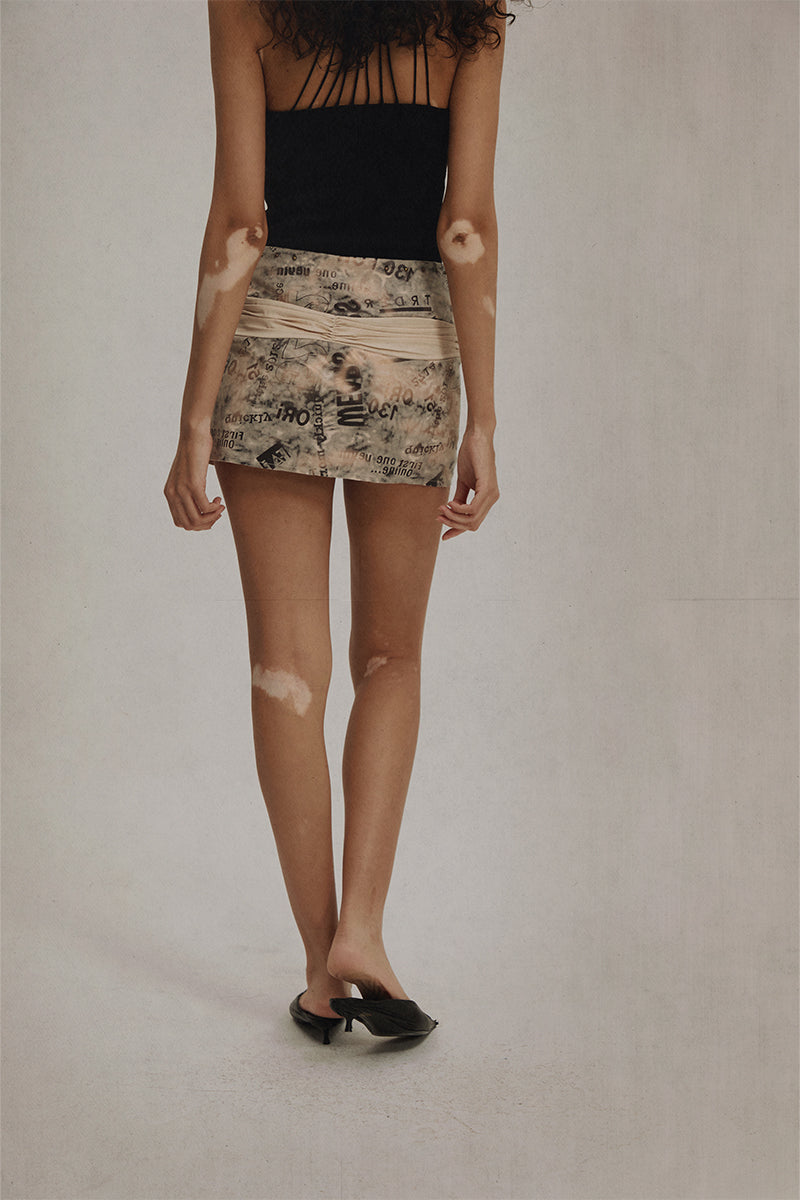 Dotyears 23ss printed skirt