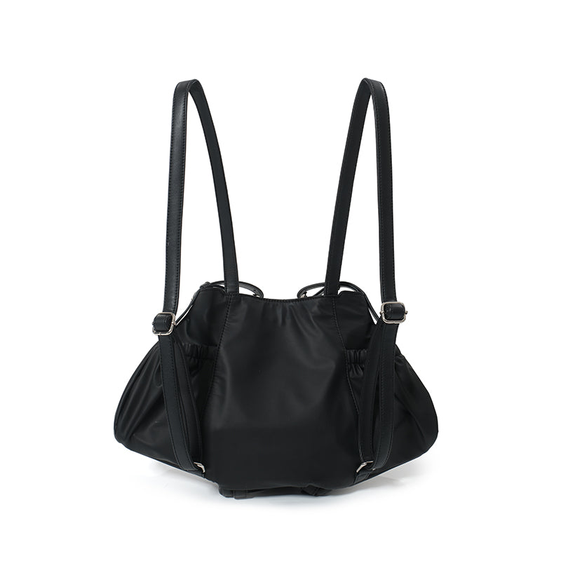 Dotyears24ss Carry a backpack in black waterproof nubuck fabric