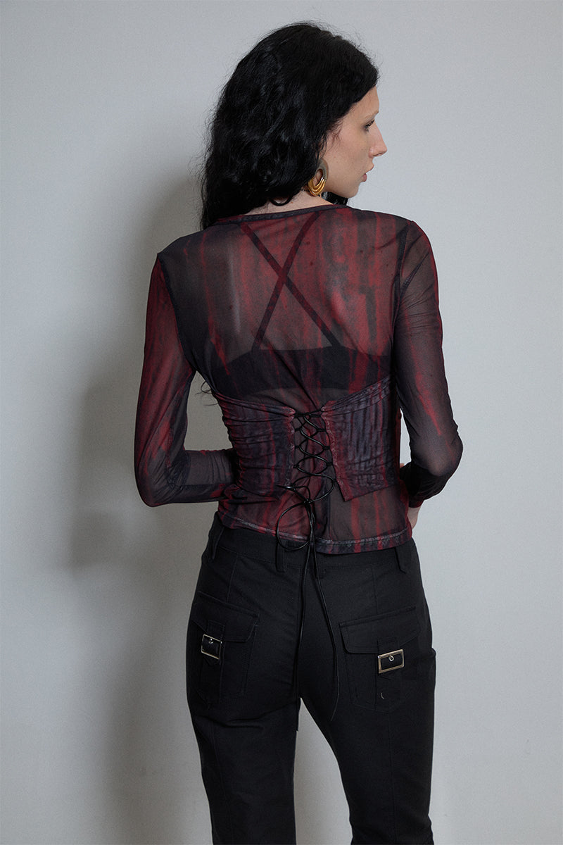 Dotyears Butterfly strappy printed cardigan