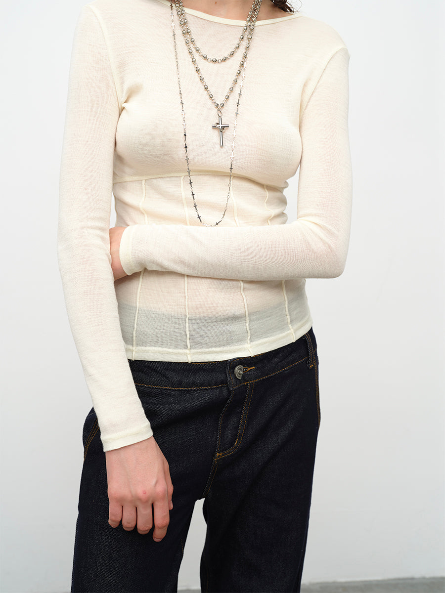 Dotyears24AW Commuter wool base layer T-shirt