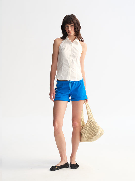 Hughum Cottony Halter Shirt Vest