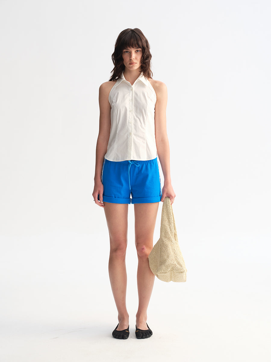Hughum Cottony Halter Shirt Vest