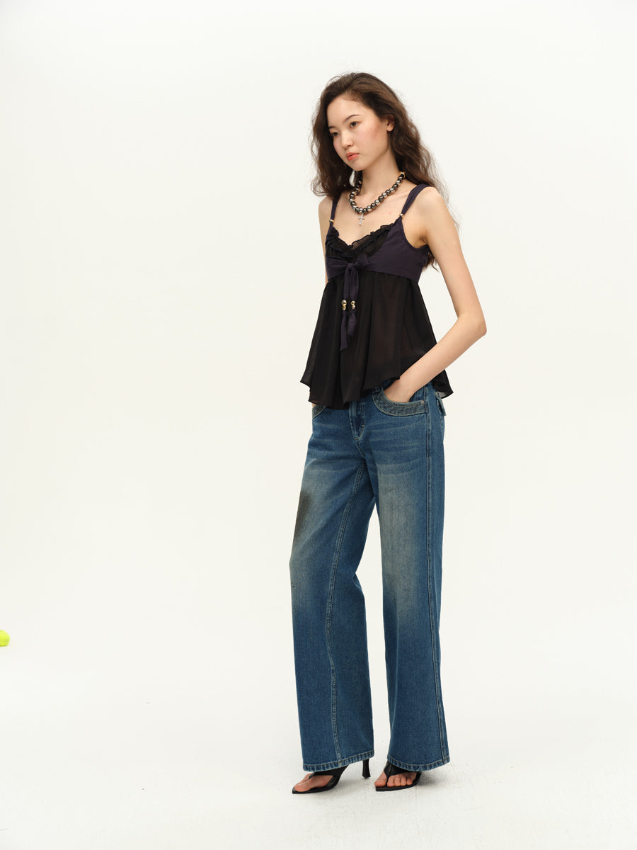 Dotyears Fake two contrasting panels A pendulum small top