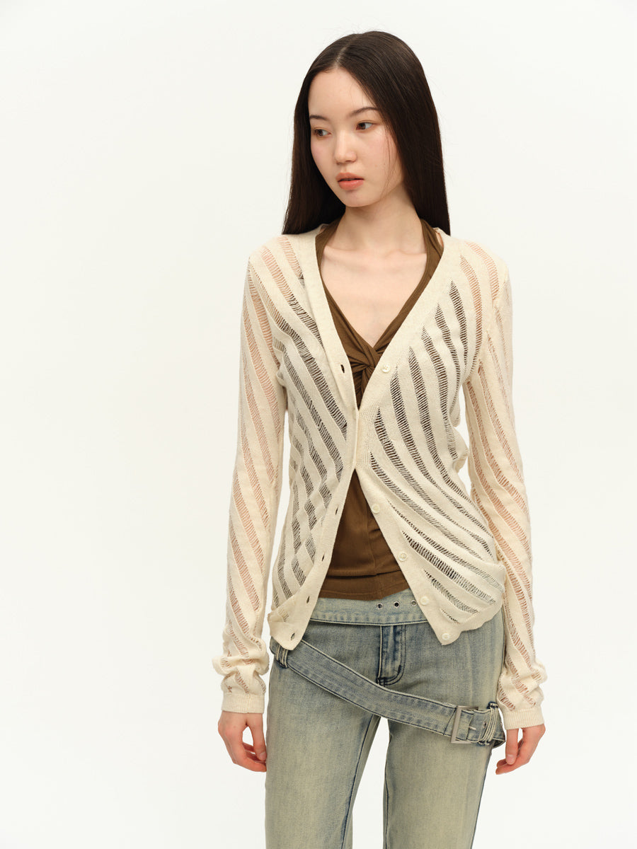 Dotyears Twisted camisole with camisole on chest, halterneck gray and green two-tone model