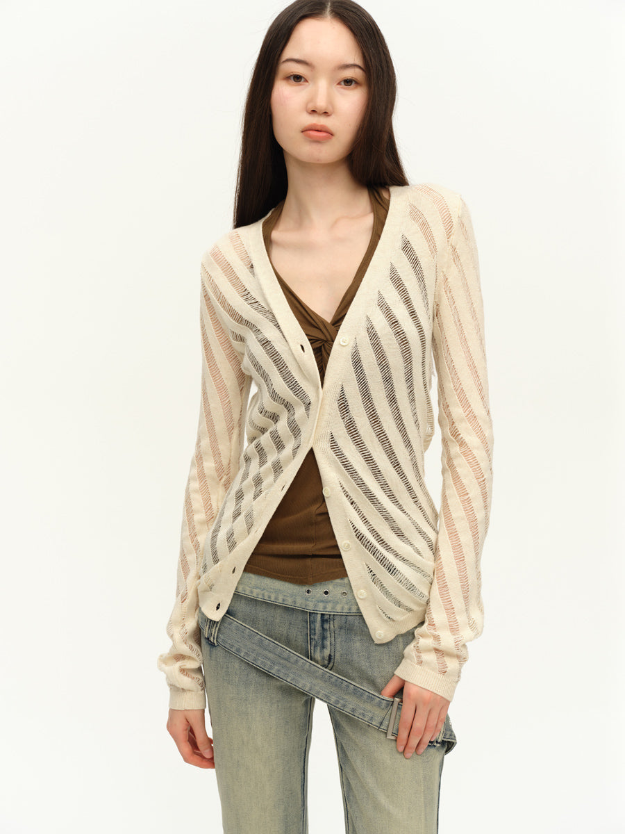 Dotyears Twisted camisole with camisole on chest, halterneck gray and green two-tone model