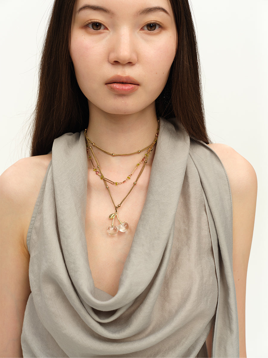 Dotyears Satin slim fit swing V sequin embroidered dress