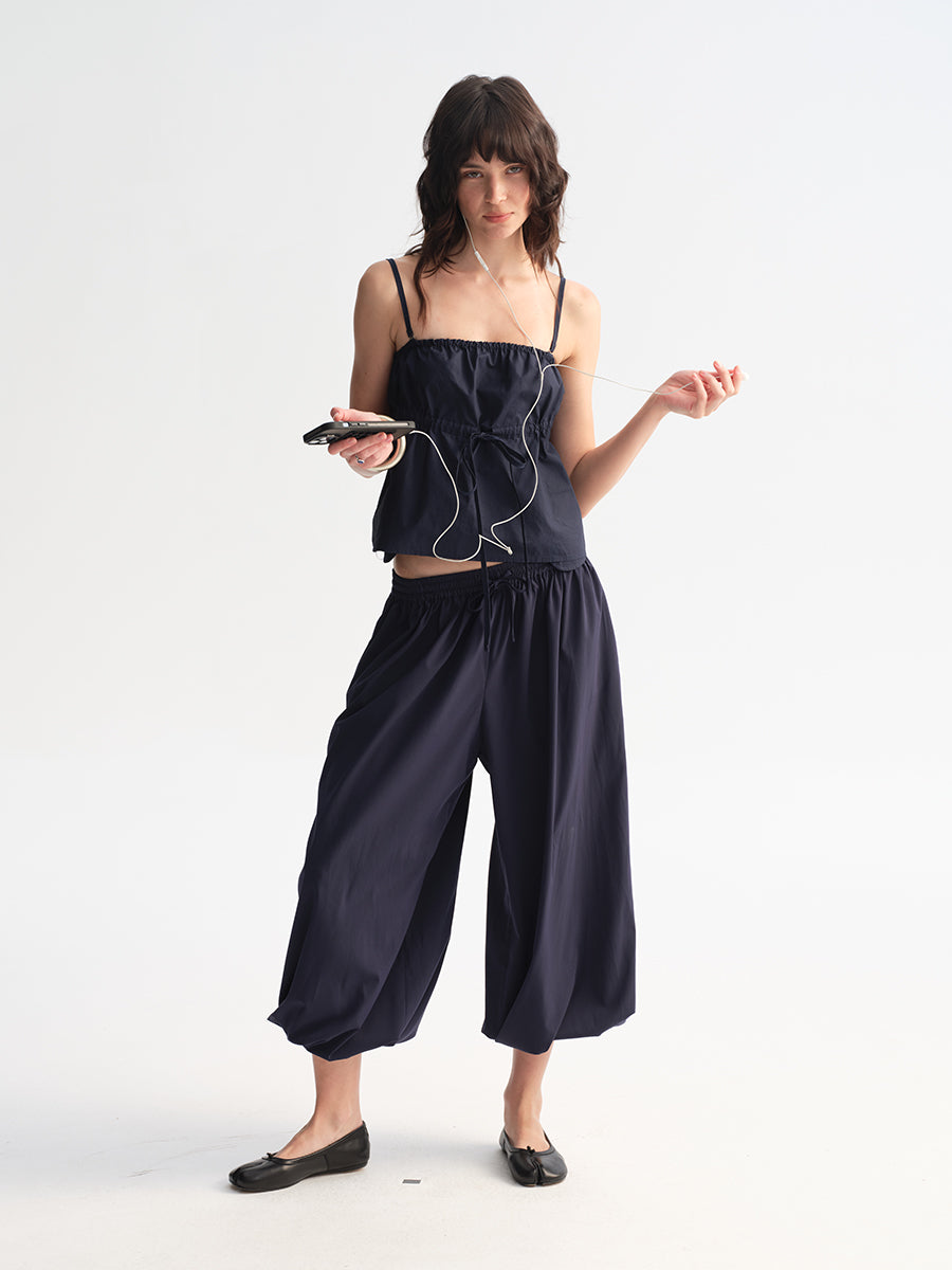 Hughum Cottony Drawstring Vest