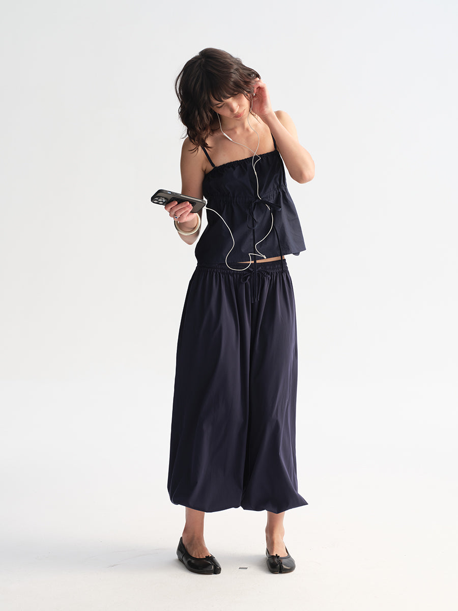 Hughum Cottony Drawstring Vest