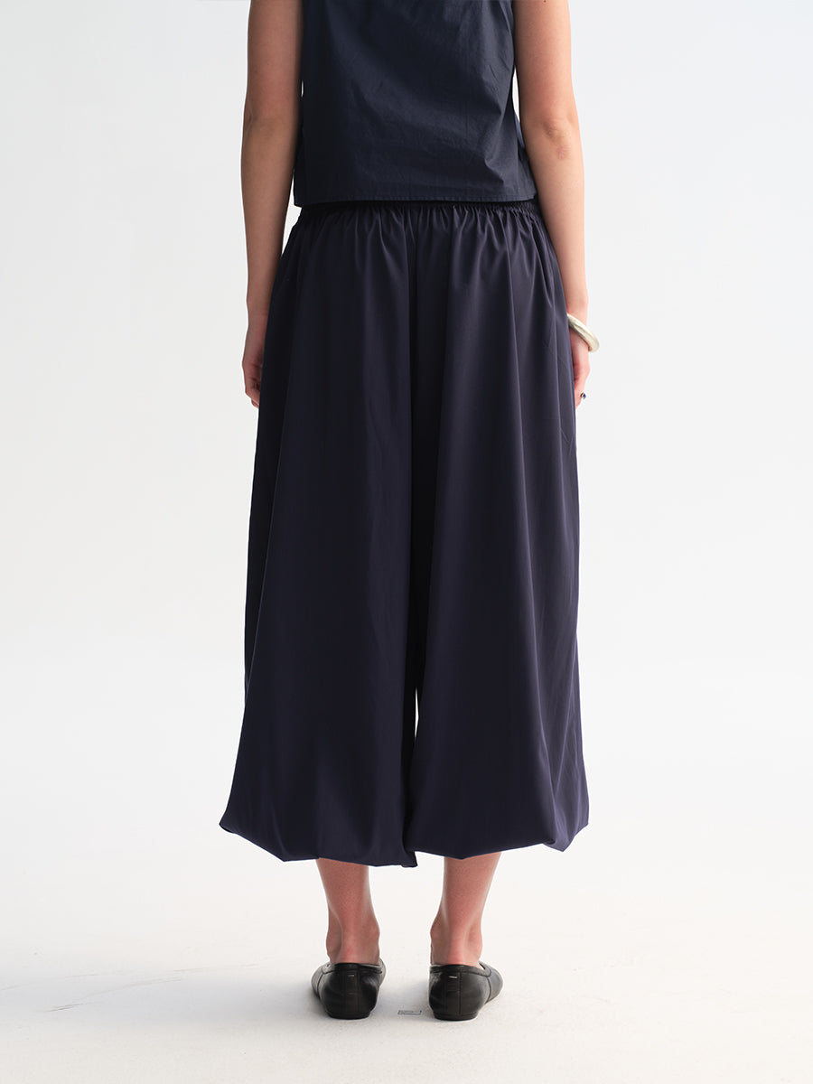 Hughum Cottony Drawstring Lantern Pants
