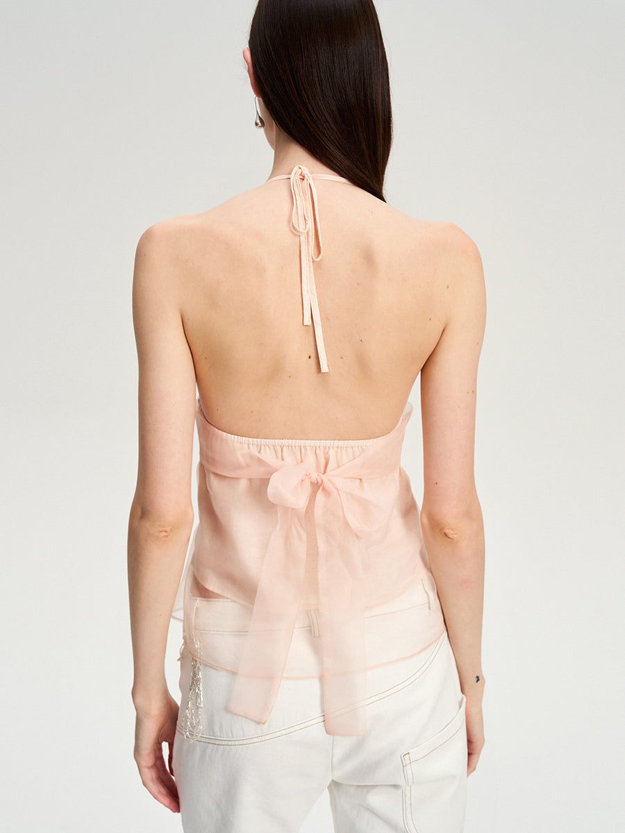 Dotyears embroidered double tulle feel lightweight A pendulum suspenders