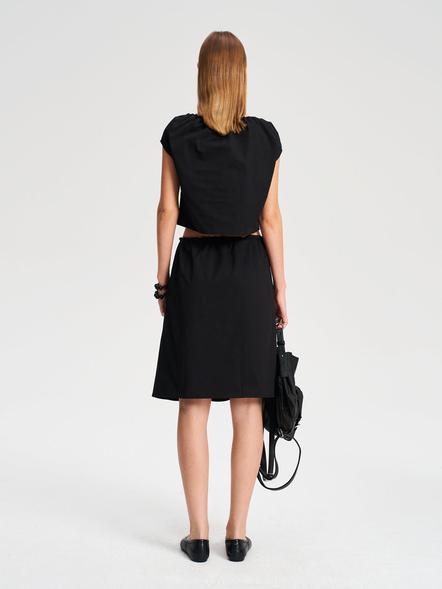 Hughum Cotton black drawstring strap set