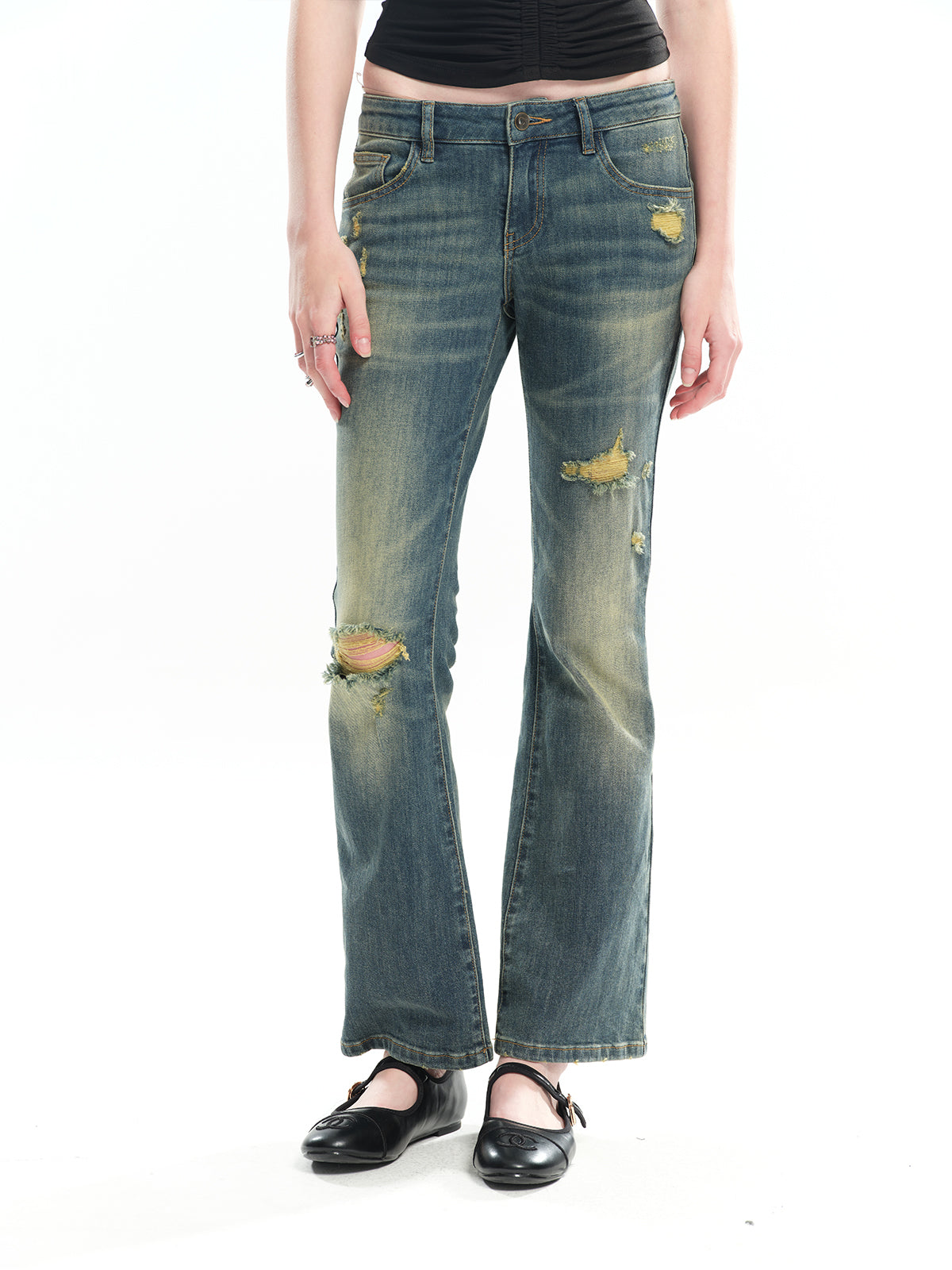 Dotyears Ripped Vintage Washed Jeans