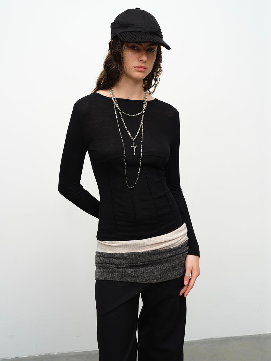 Dotyears24AW Commuter wool base layer T-shirt