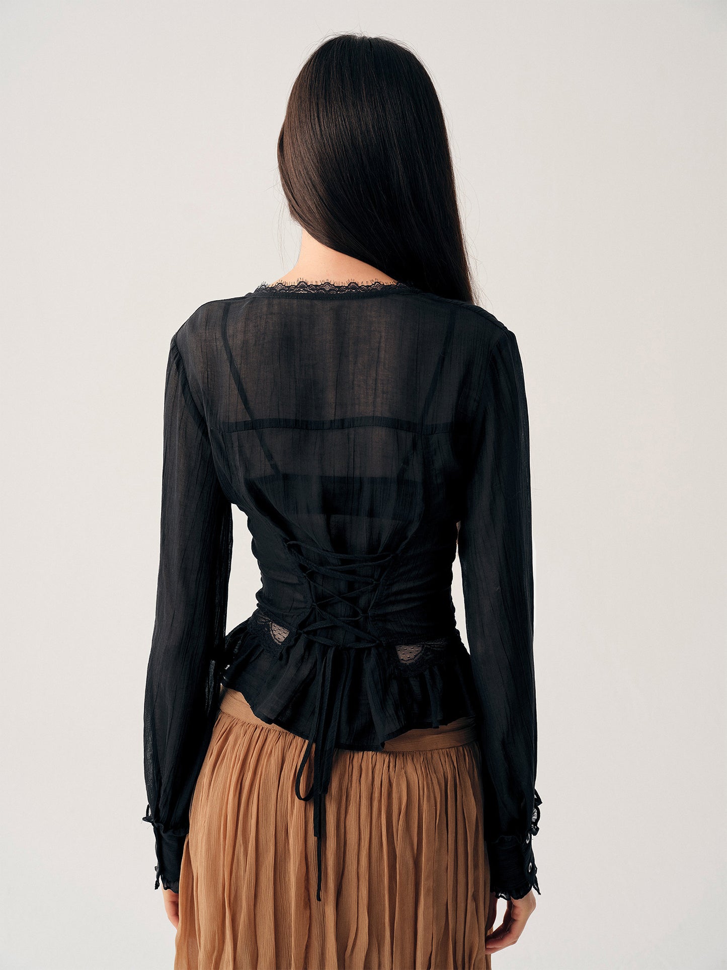 Dotyears Black Lace Cardigan