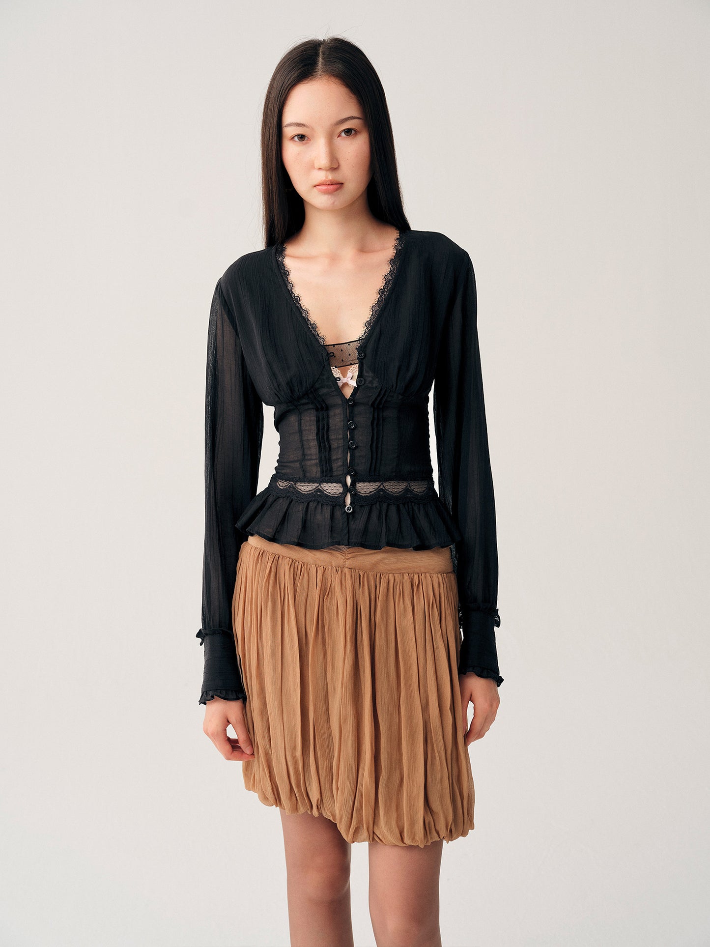 Dotyears Black Lace Cardigan