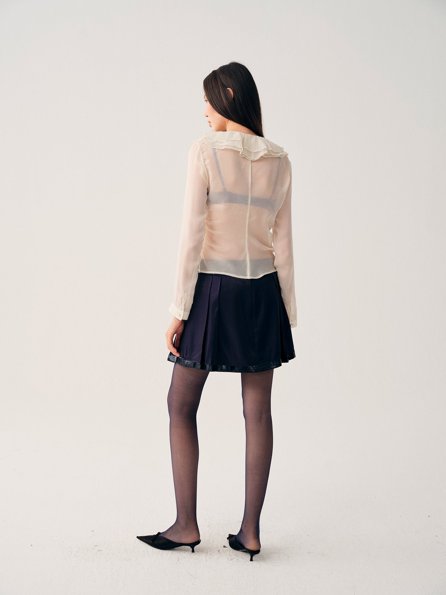 Dotyears Multi‑Layer Ruffled Cardigan