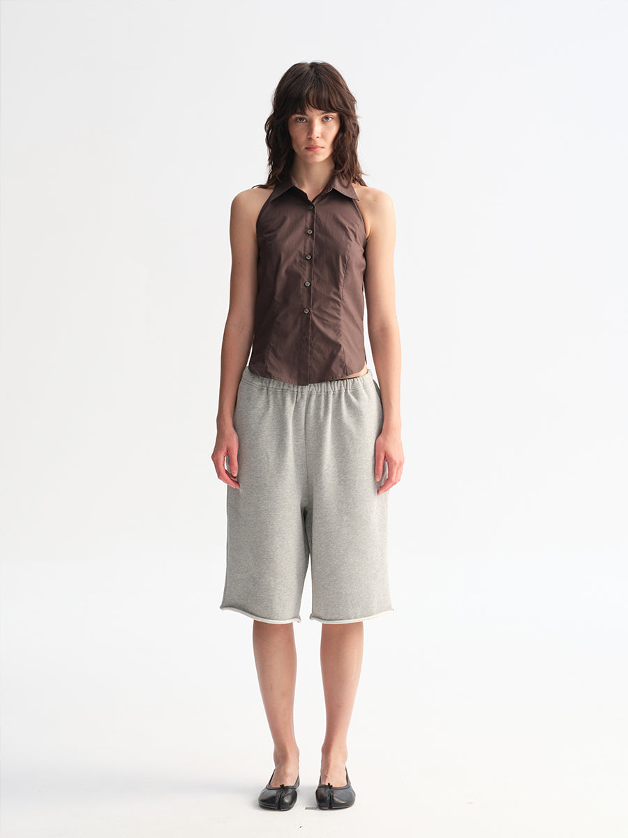 Hughum Cottony Halter Shirt Vest
