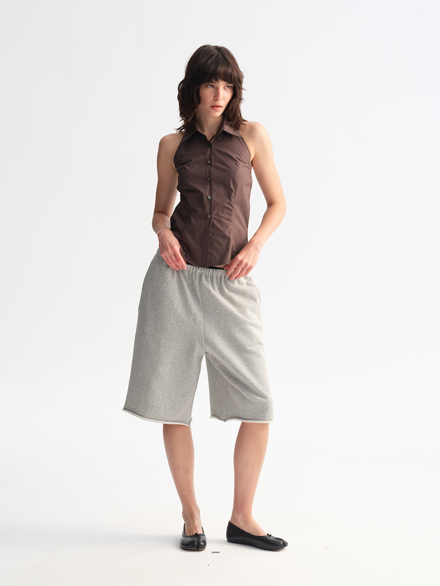 Hughum Cottony Halter Shirt Vest