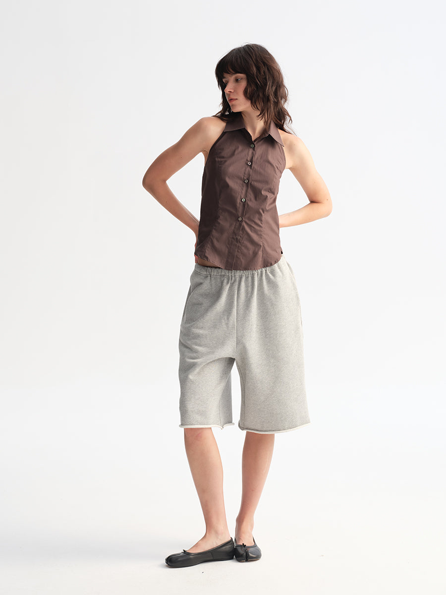 Hughum Cottony Halter Shirt Vest