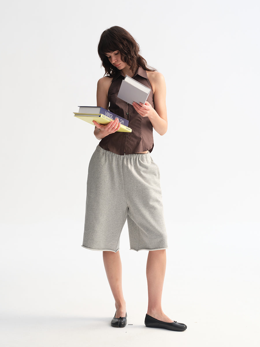 Hughum Cottony Halter Shirt Vest