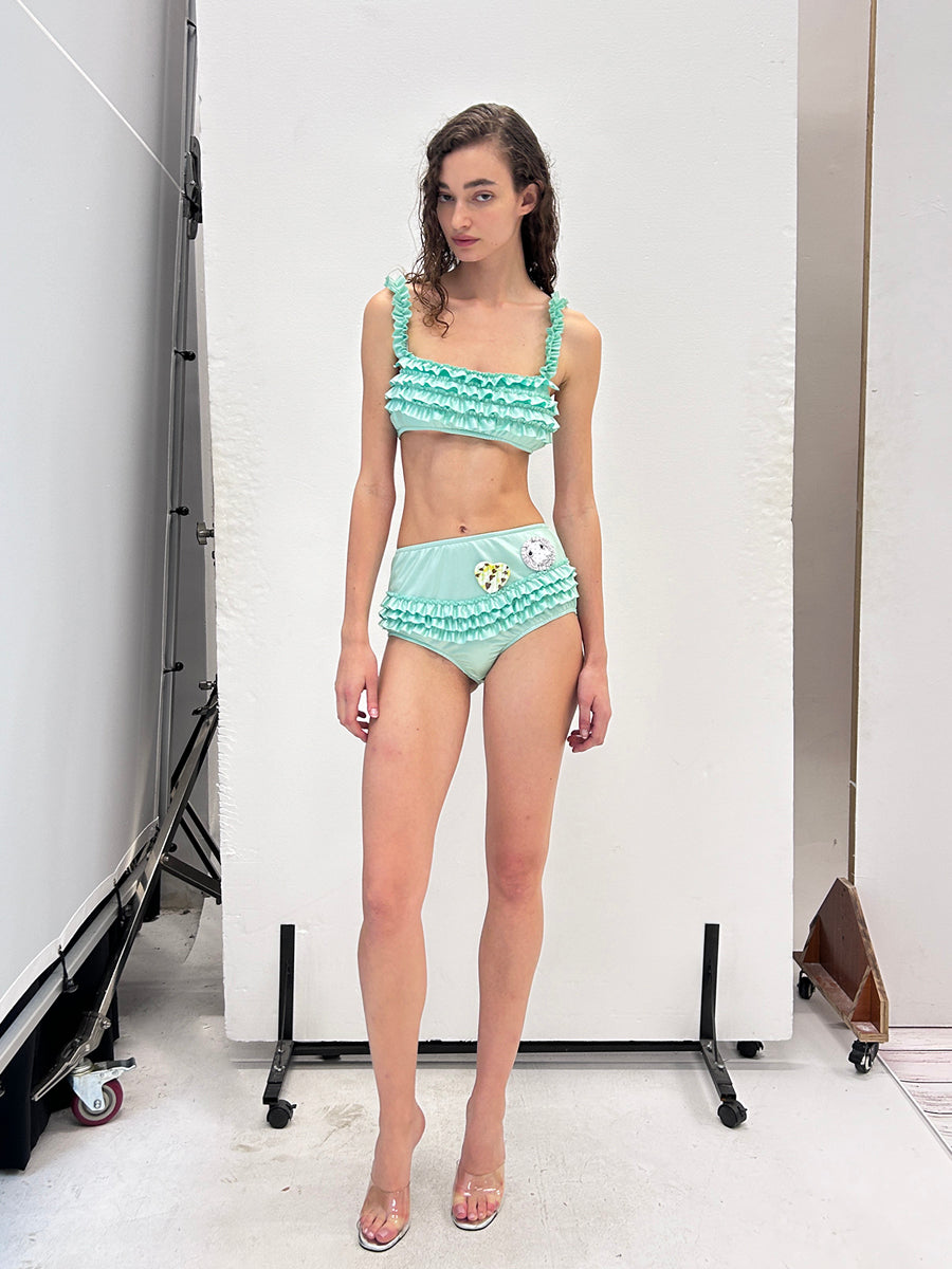 DotyearsxRoe2meDolly Lace-panelled swimsuit suspender set