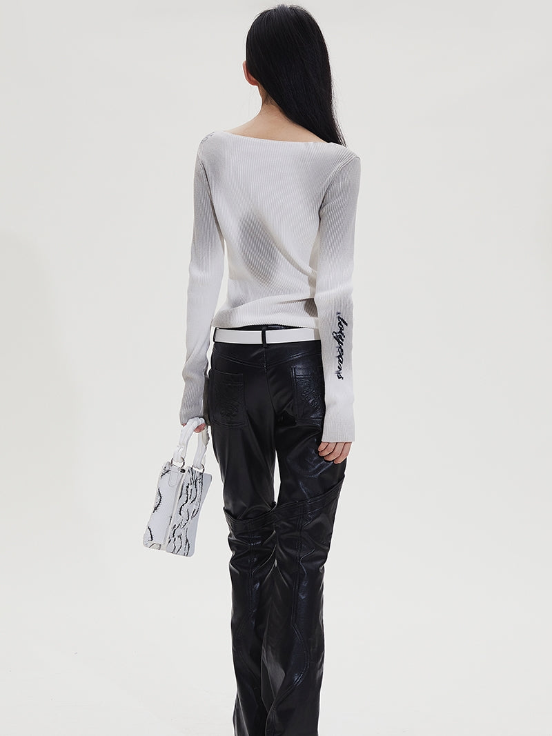 Dotyears 22aw printed sweater