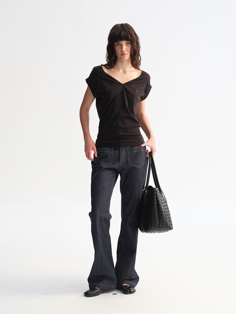 Hughum Cottony Structured T‑shirt