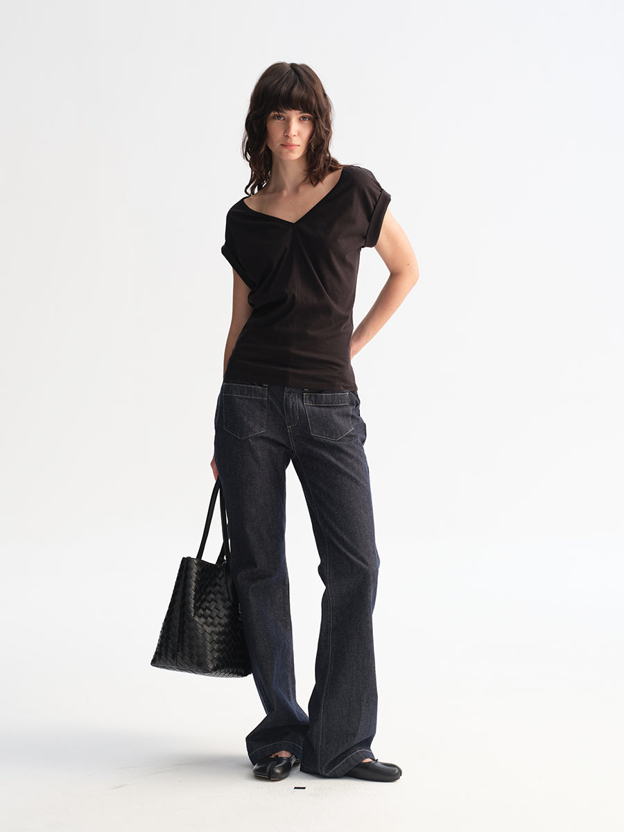 Hughum Cottony Structured T‑shirt