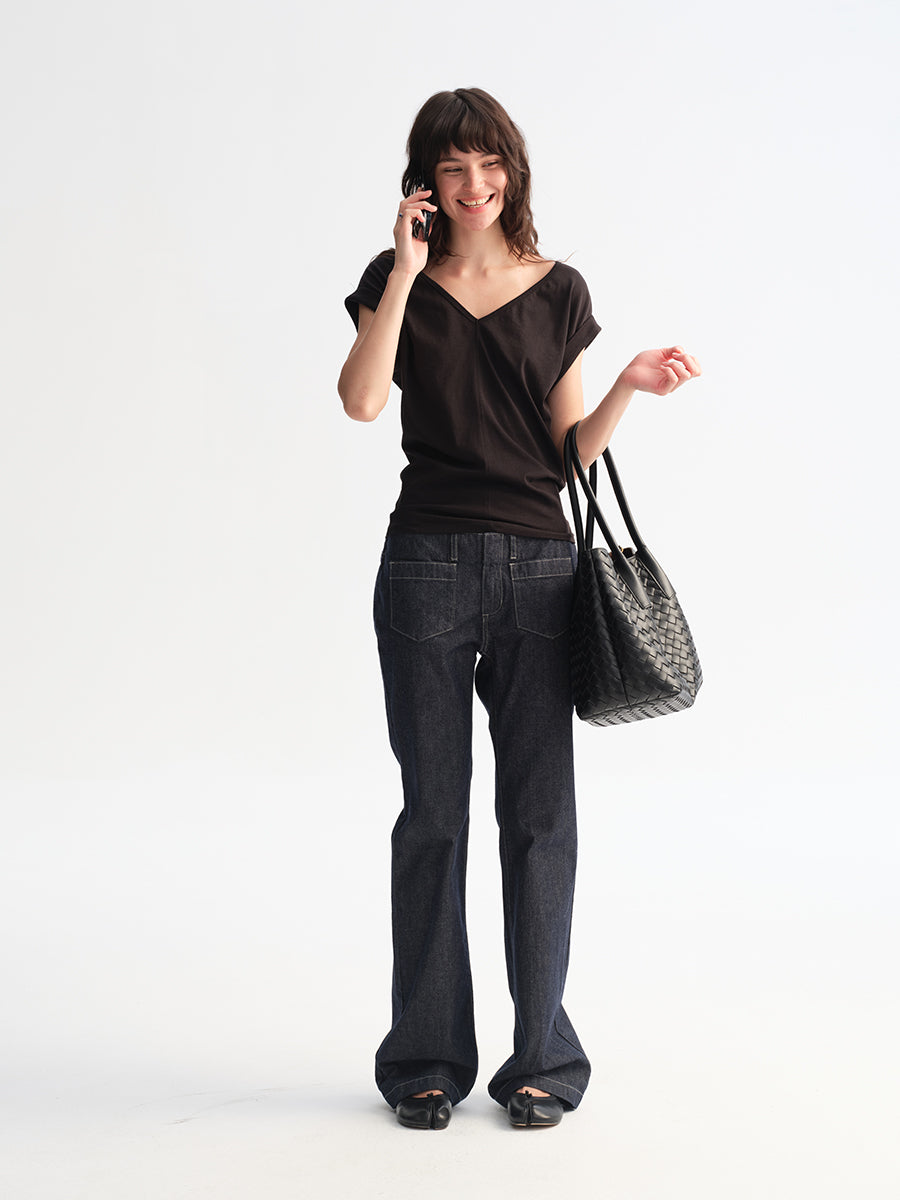Hughum Cottony Structured T‑shirt