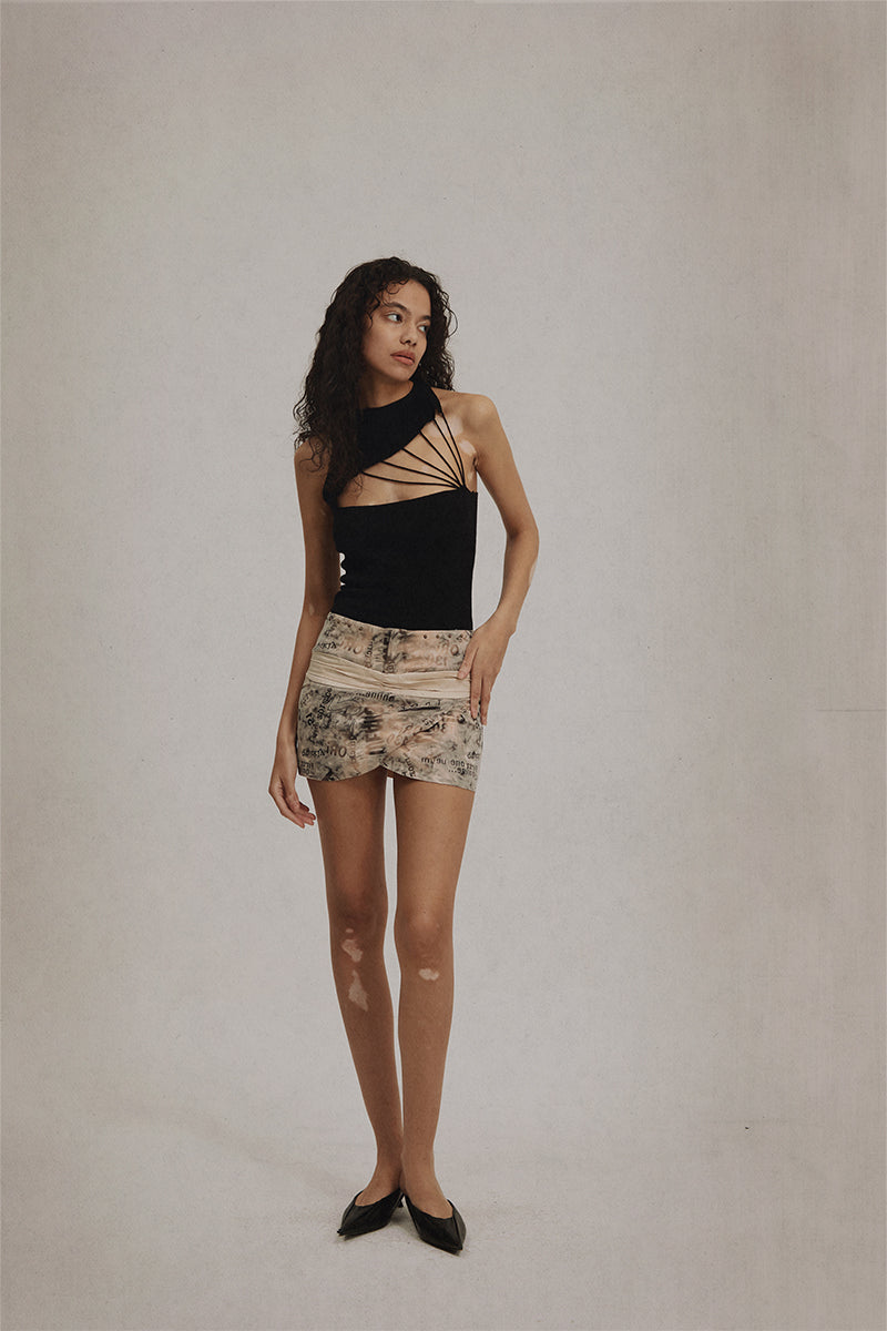 Dotyears 23ss printed skirt