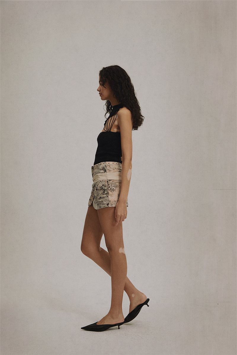 Dotyears 23ss printed skirt