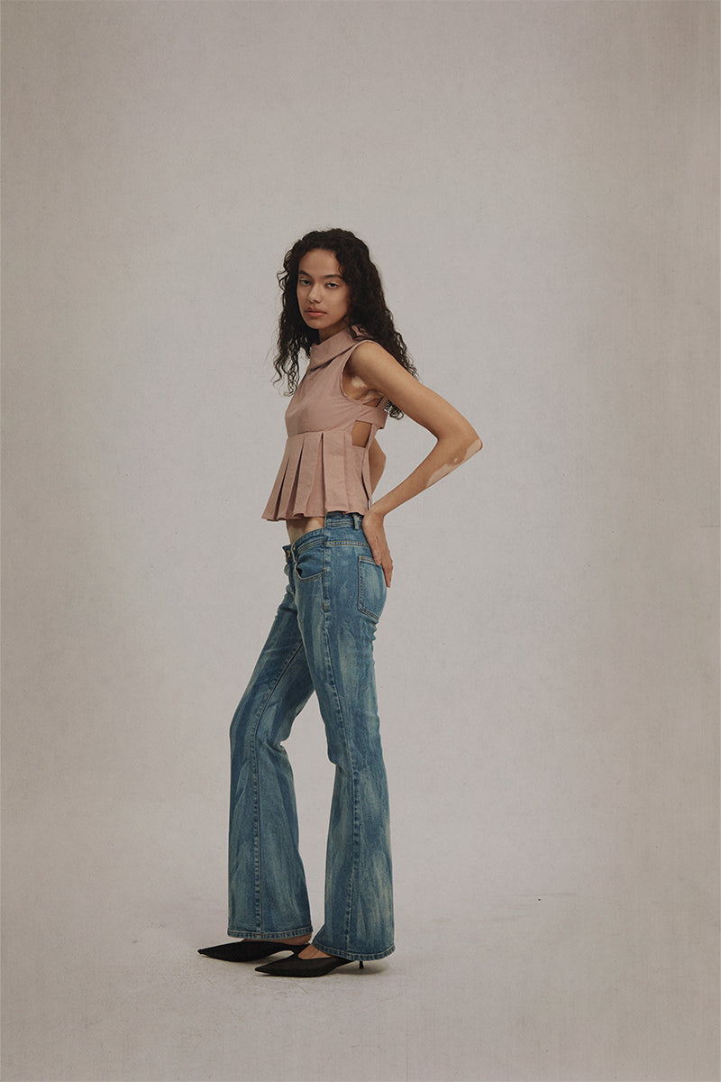 Dotyears 23ss two tone top