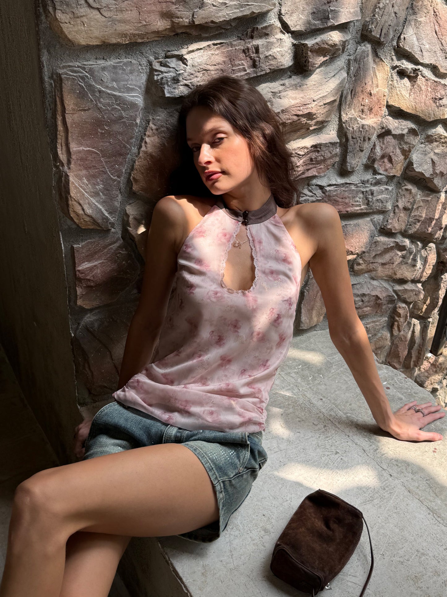 Dotyears Print Hollow Out Cami