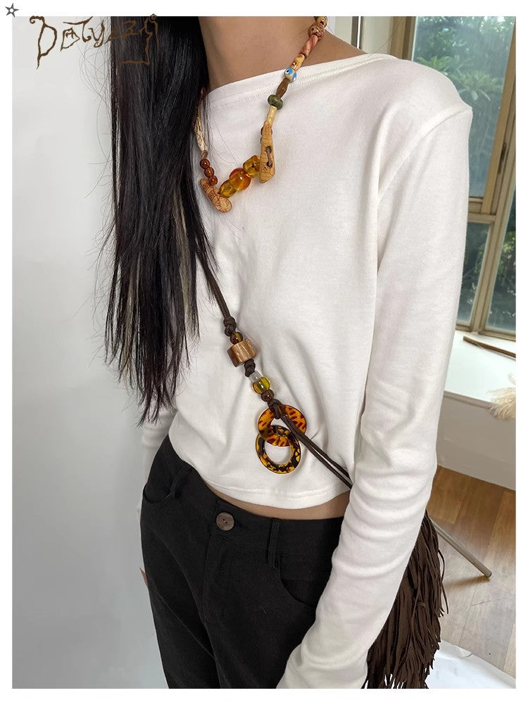 Dotyears Tassel beaded accessory original design crossbody small shoulder bag