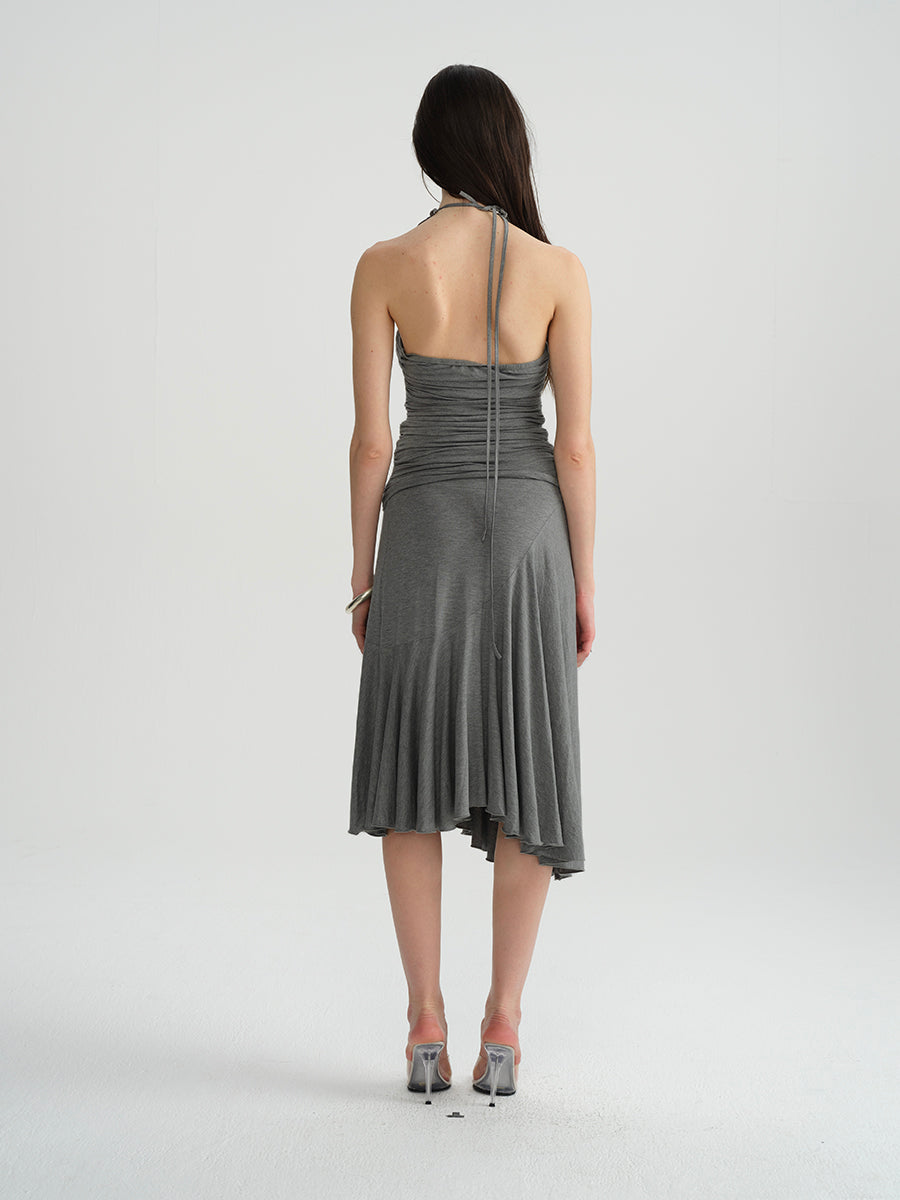 Dotyears Grey beaded hand-woven shoulder strap holiday set