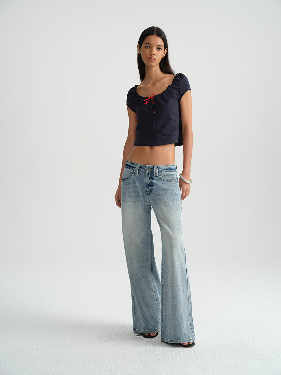 Hughum Cotton black drawstring strap set