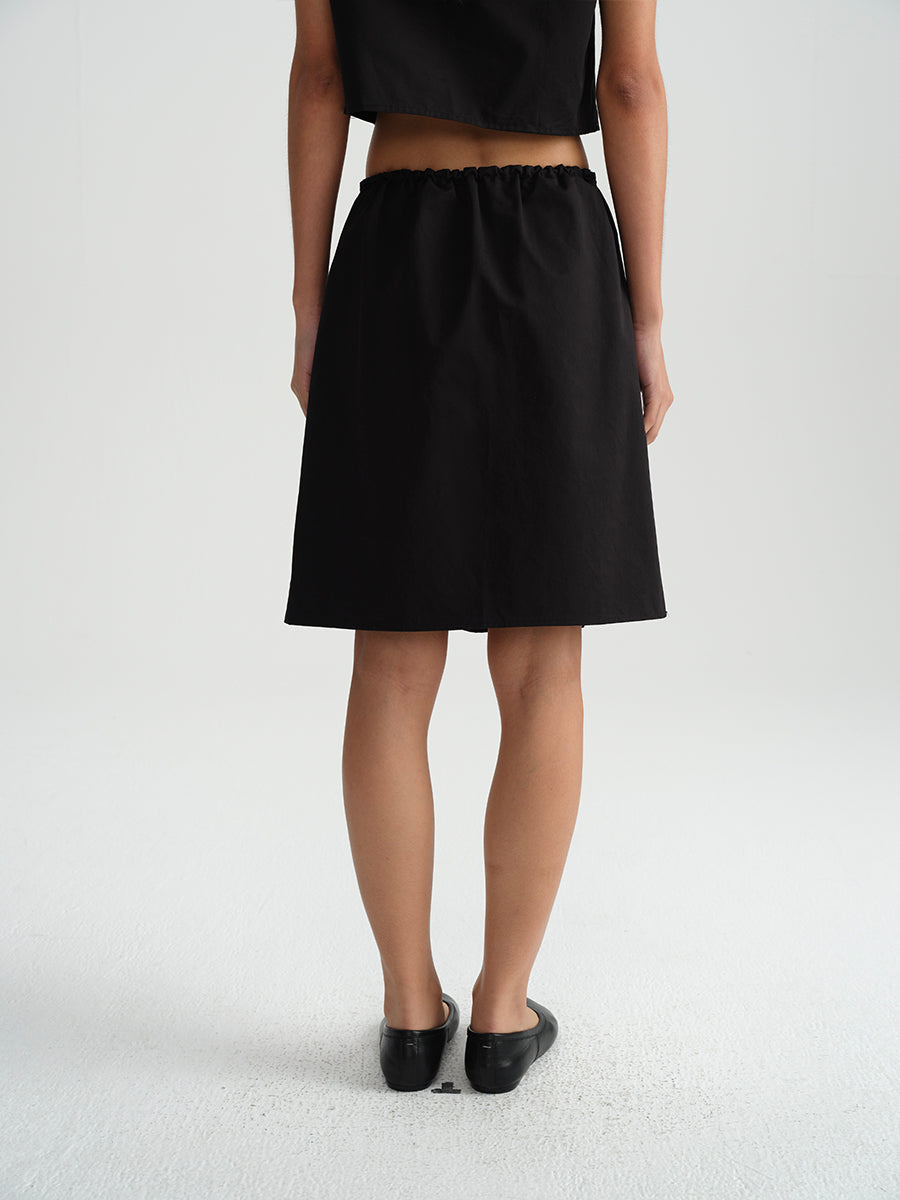 Hughum Cotton black drawstring strap set