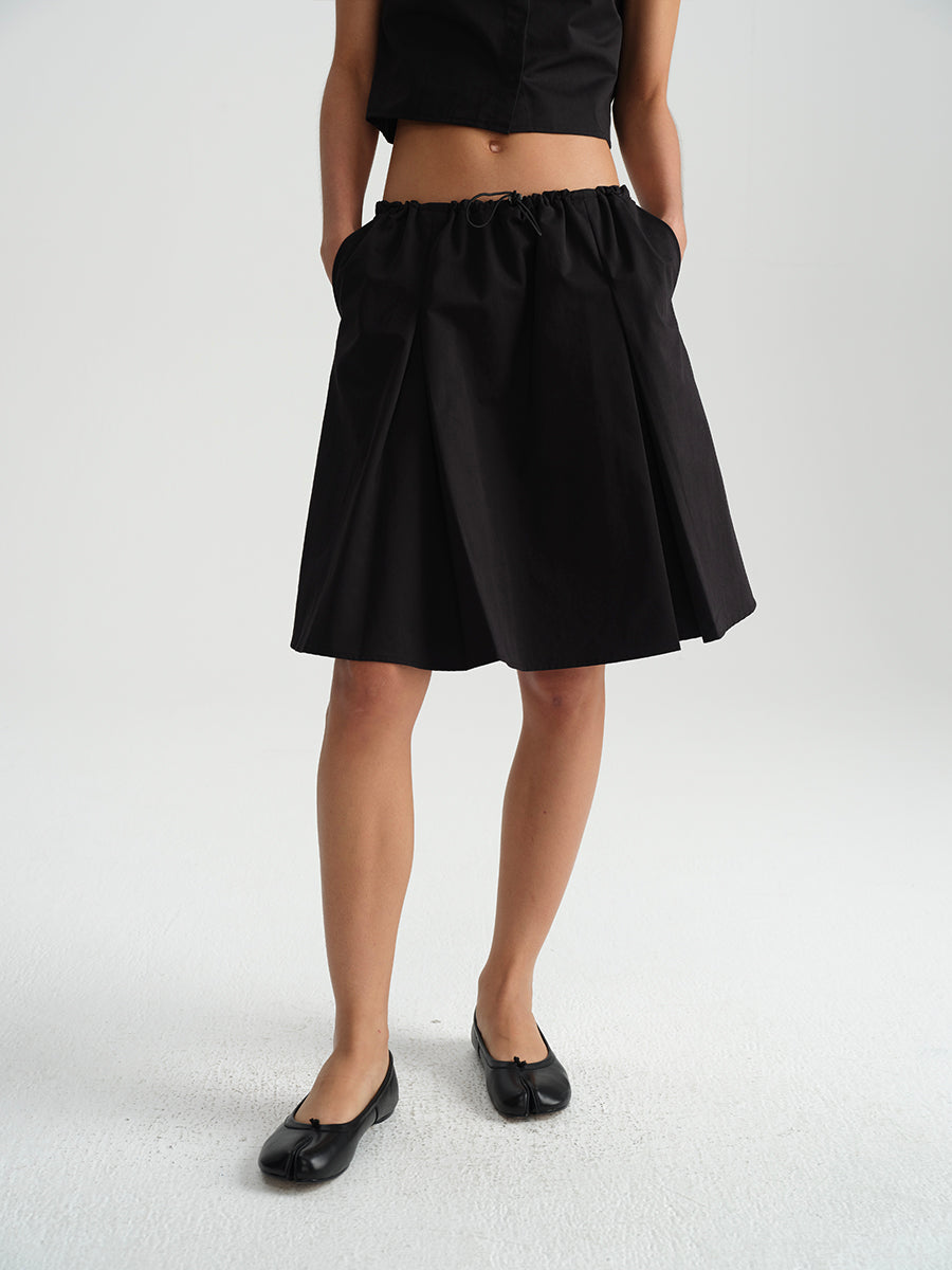 Hughum Cotton black drawstring strap set