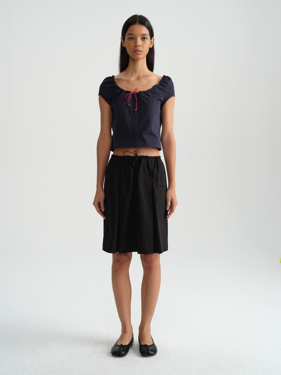 Hughum Cotton black drawstring strap set