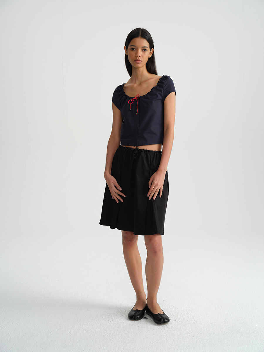 Hughum Cotton black drawstring strap set