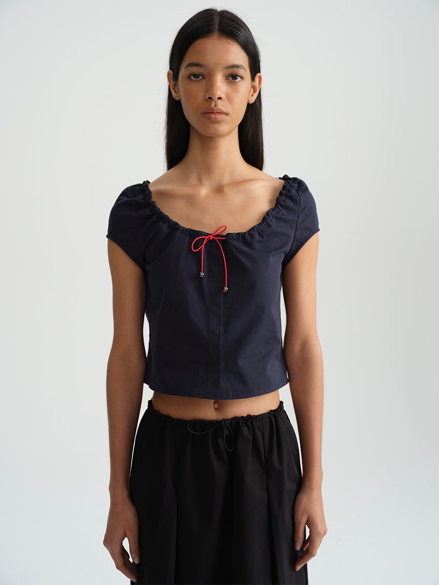 Hughum Cotton black drawstring strap set